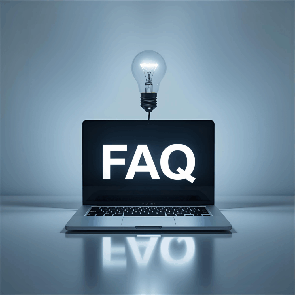 FAQ : un ordinateur et une ampoule