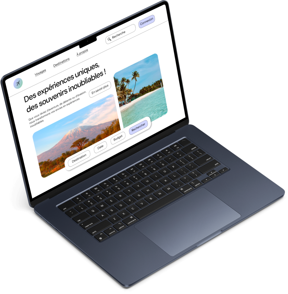 Site vitrine sur ordinateur